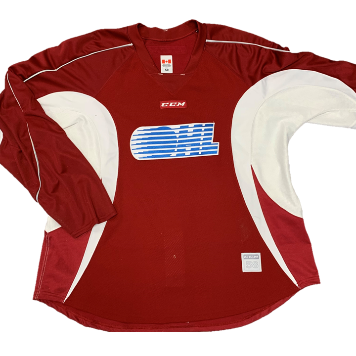 OHL - Maillot d'entraînement CCM d'occasion (rouge foncé)